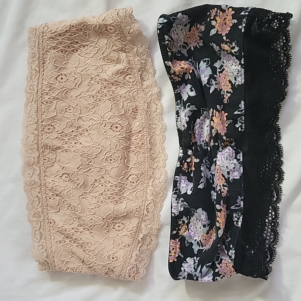 Urban Outfitters 2x BANDEAUS! Pins and Needles And Kimchee Blue Bandeaus Medium